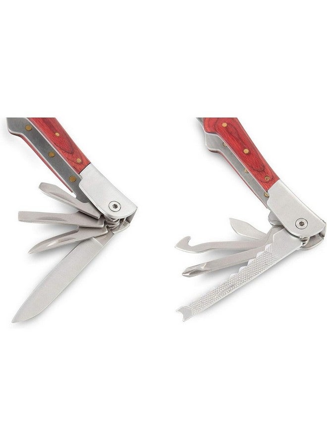 Sheffield 14-in-1 Versatile Dual Head High Quality Multi Tool Silver and Brown 3.81 x 12.19 x 25.4 cm 12704 - Image 5